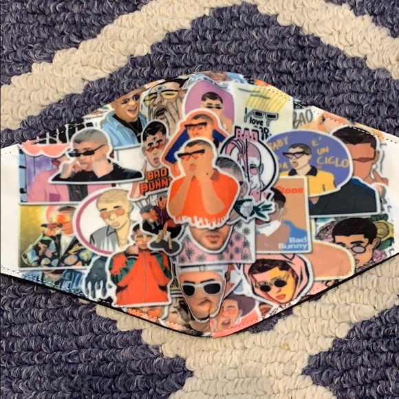 New Bad Bunny handmade face mask - Picture 2 of 2